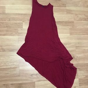 Burgundy hi/lo dress size smal!